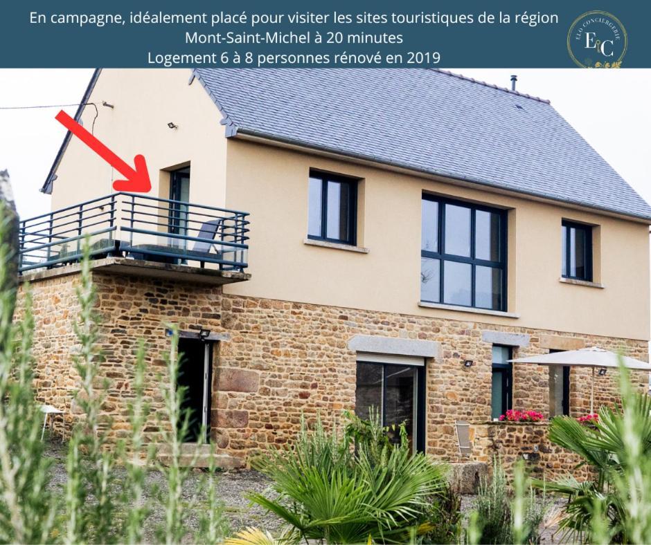 Maison Comprenant Deux Gites A Louer, Ensemble Ou Independamment, Capacite De 4 A 19 Personnes Idealement Place Pour Visiter Le Mont-Saint-Michel, Saint-Malo Et Les Alentours Baguer-Pican Exterior foto