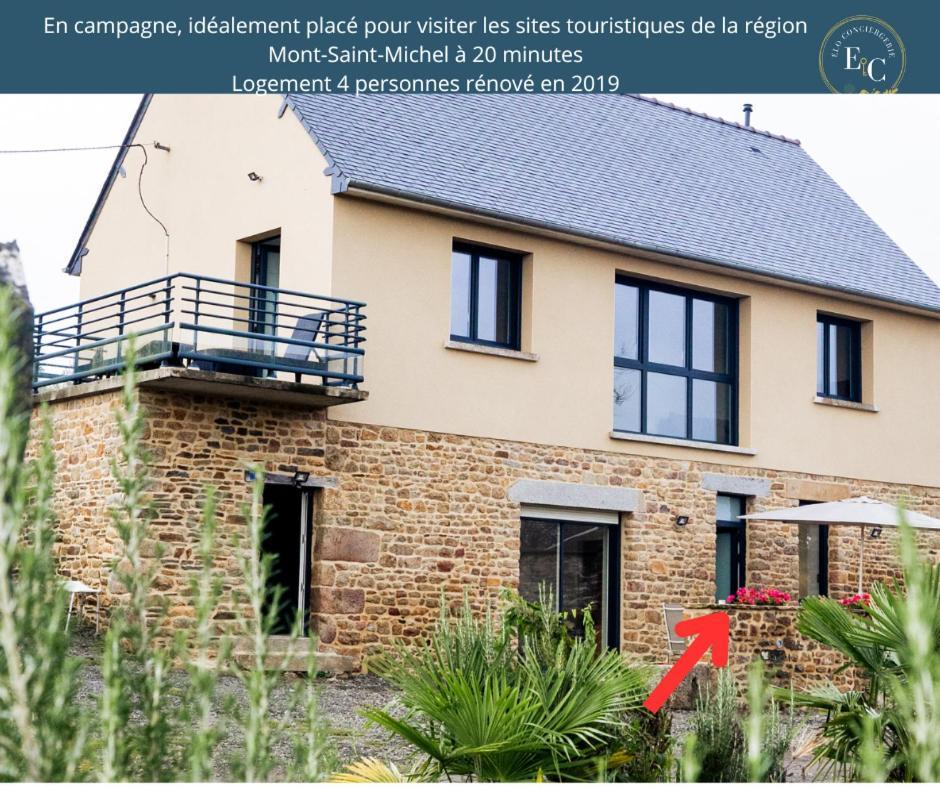 Maison Comprenant Deux Gites A Louer, Ensemble Ou Independamment, Capacite De 4 A 19 Personnes Idealement Place Pour Visiter Le Mont-Saint-Michel, Saint-Malo Et Les Alentours Baguer-Pican Exterior foto